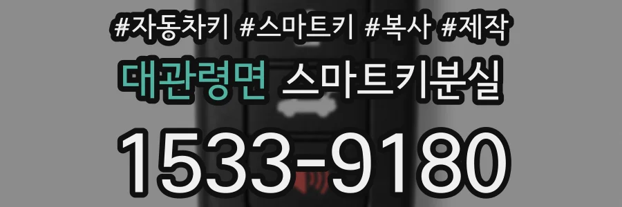 대관령면 스마트키분실