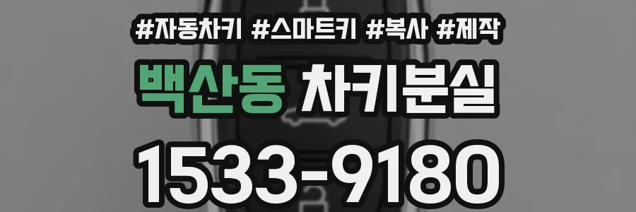 백산동 차키분실