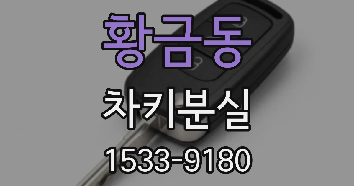 황금동 차키분실