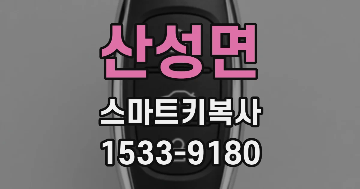 산성면 스마트키복사