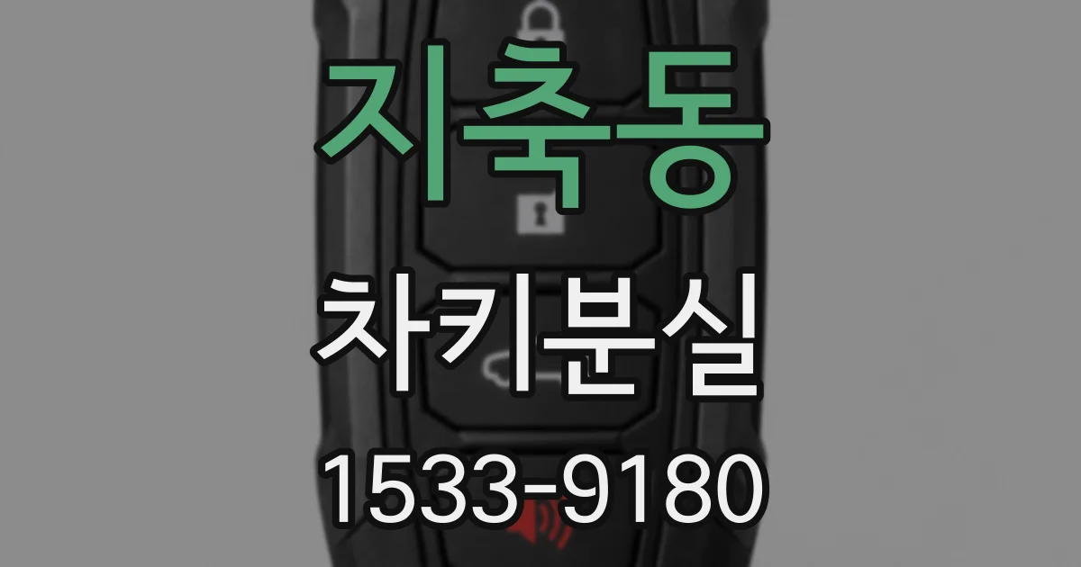 지축동 차키분실