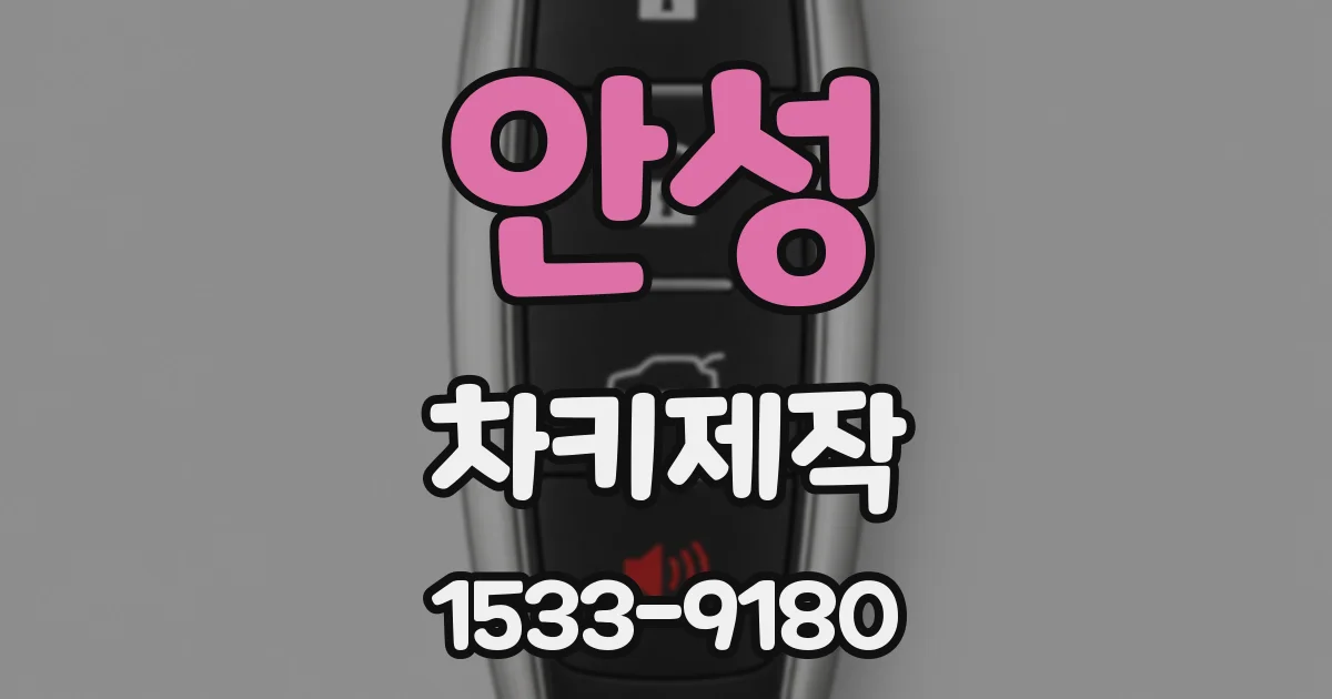 안성 차키제작