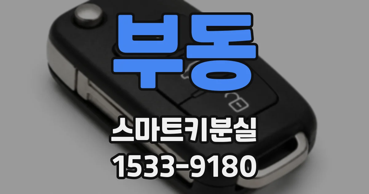 부동 스마트키분실