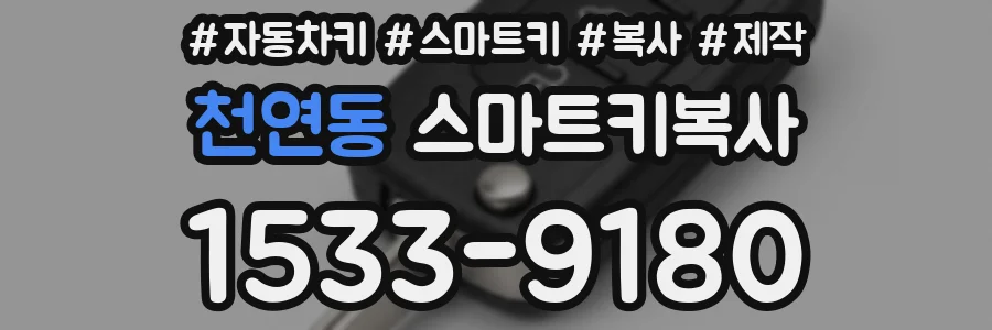 천연동 스마트키복사