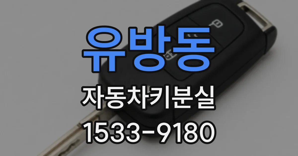 유방동 자동차키분실
