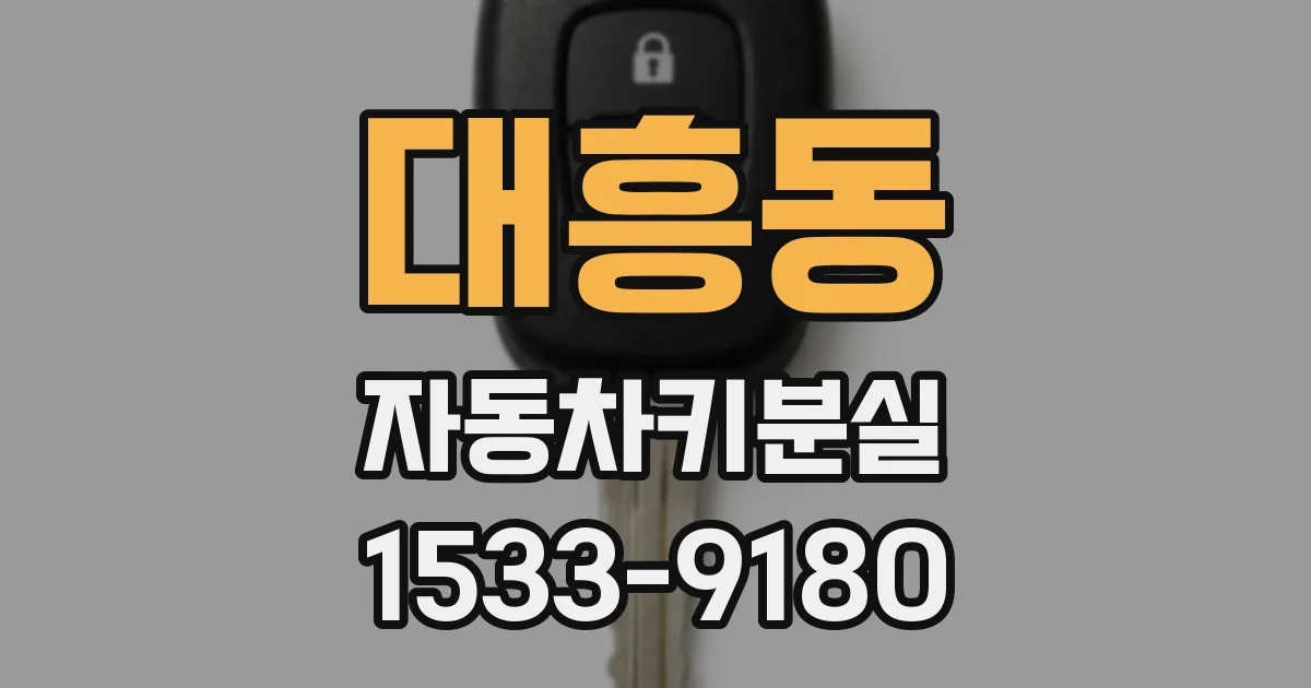 대흥동 자동차키분실