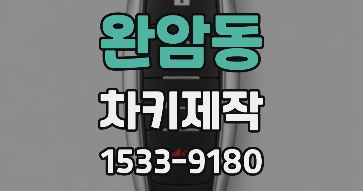 완암동 차키제작