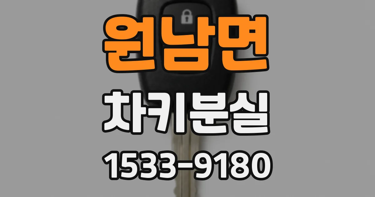 원남면 차키분실