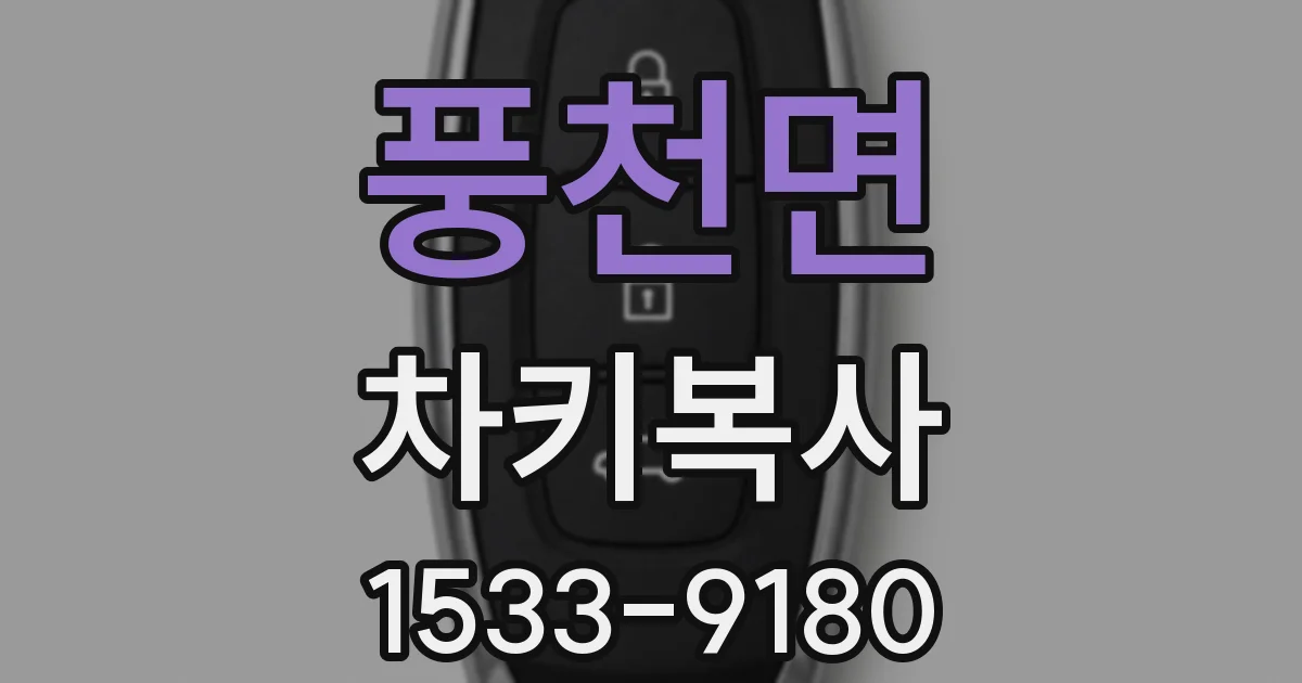 풍천면 차키복사