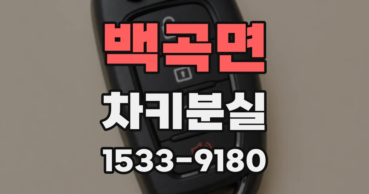 백곡면 차키분실