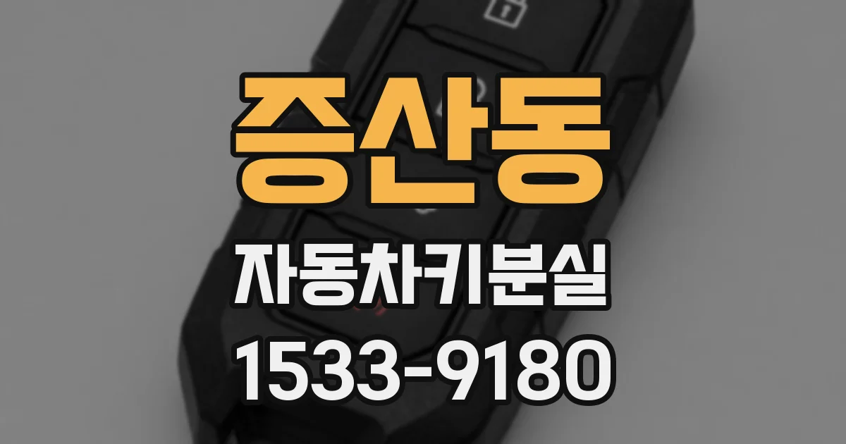증산동 자동차키분실