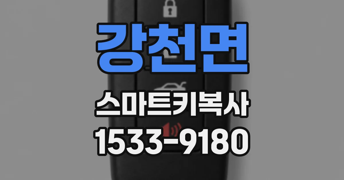 강천면 스마트키복사