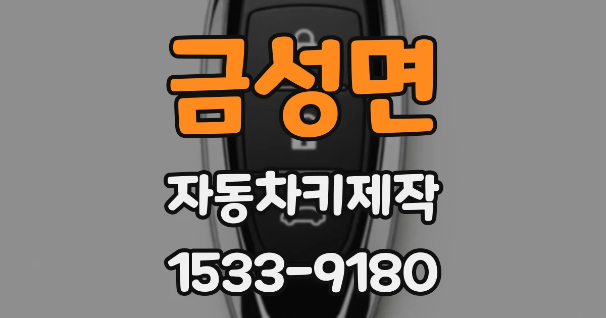 금성면 자동차키제작