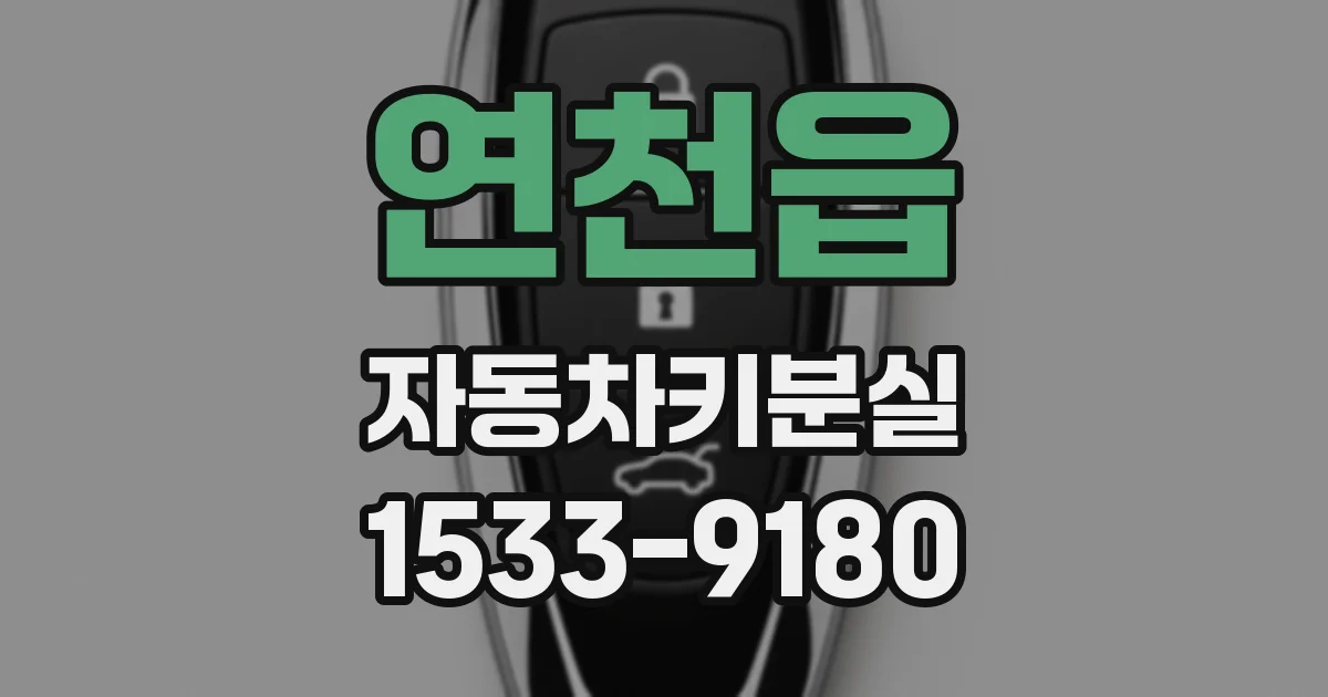연천읍 자동차키분실