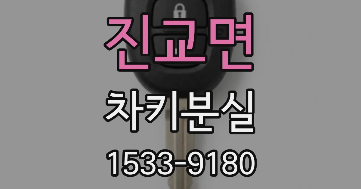 진교면 차키분실