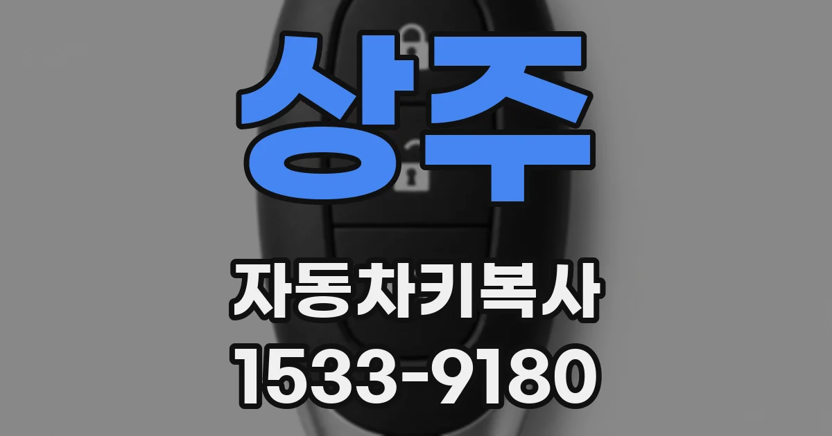 상주 자동차키복사