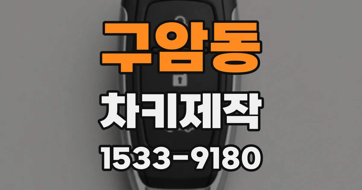 구암동 차키제작