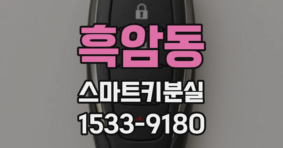 흑암동 스마트키분실