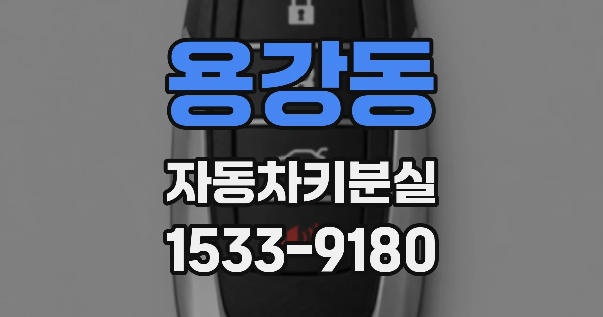 용강동 자동차키분실