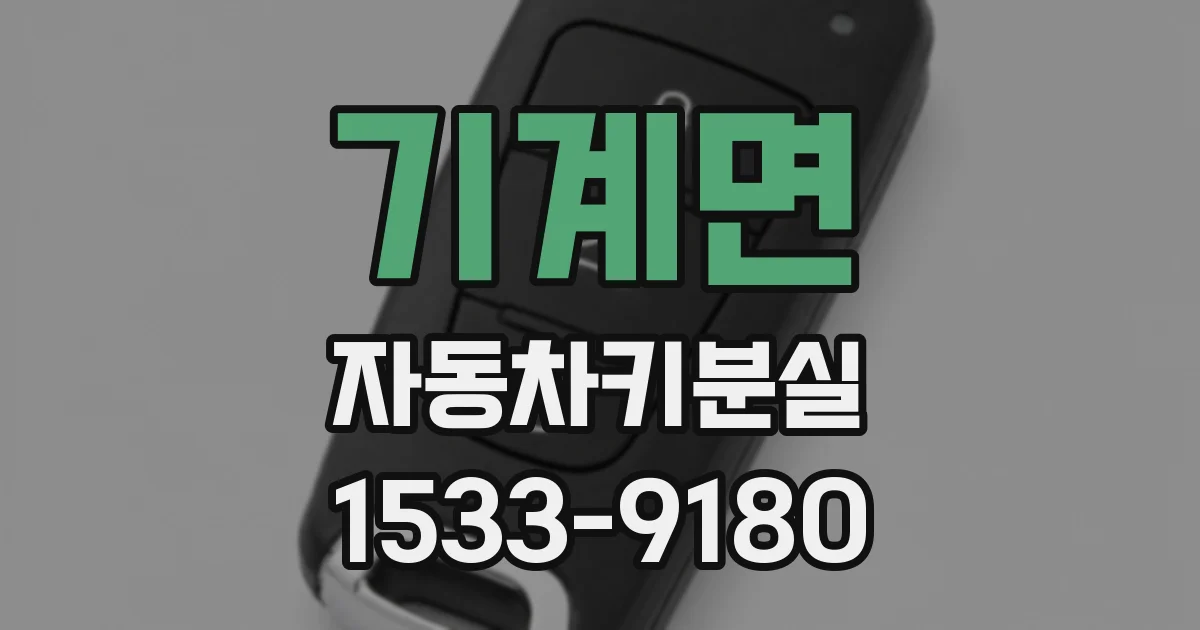 기계면 자동차키분실