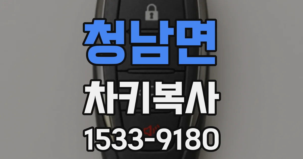 청남면 차키복사