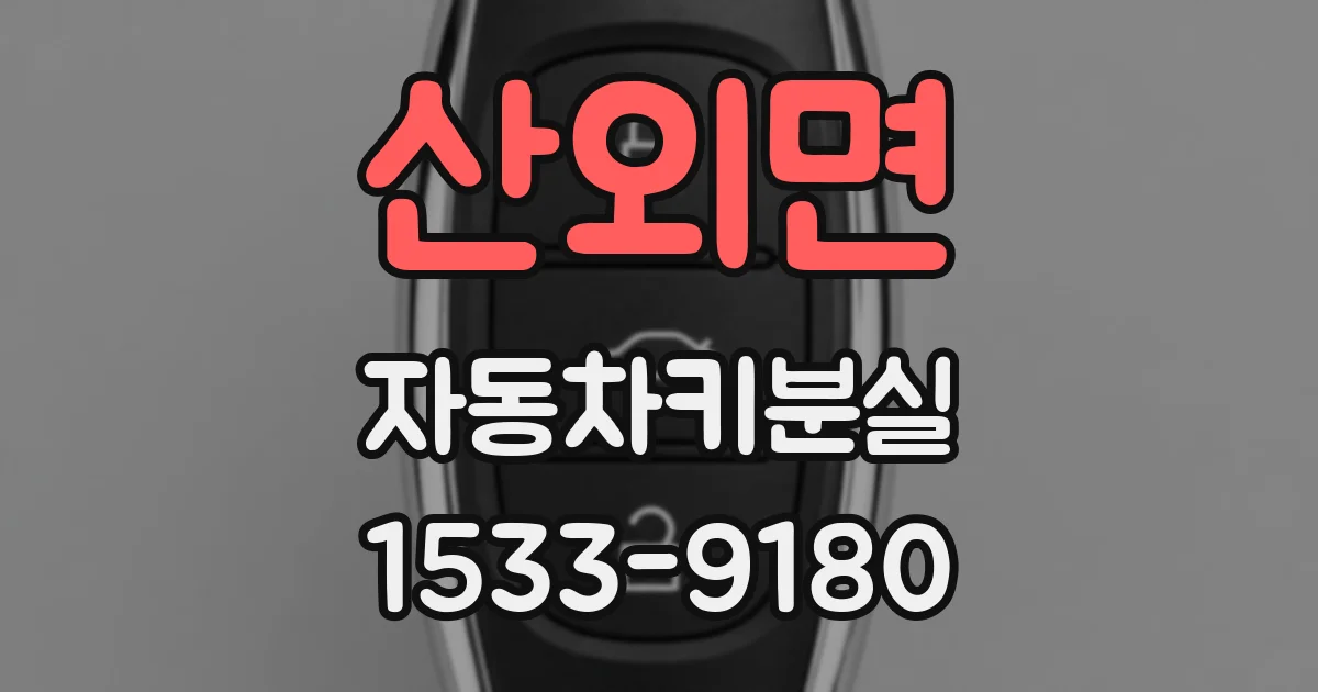 산외면 자동차키분실