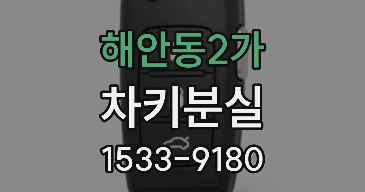해안동2가 차키분실