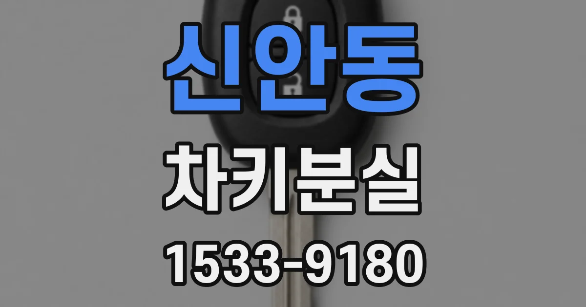 신안동 차키분실