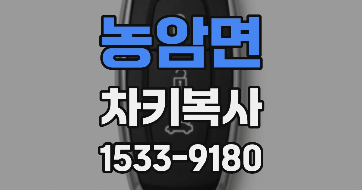 농암면 차키복사