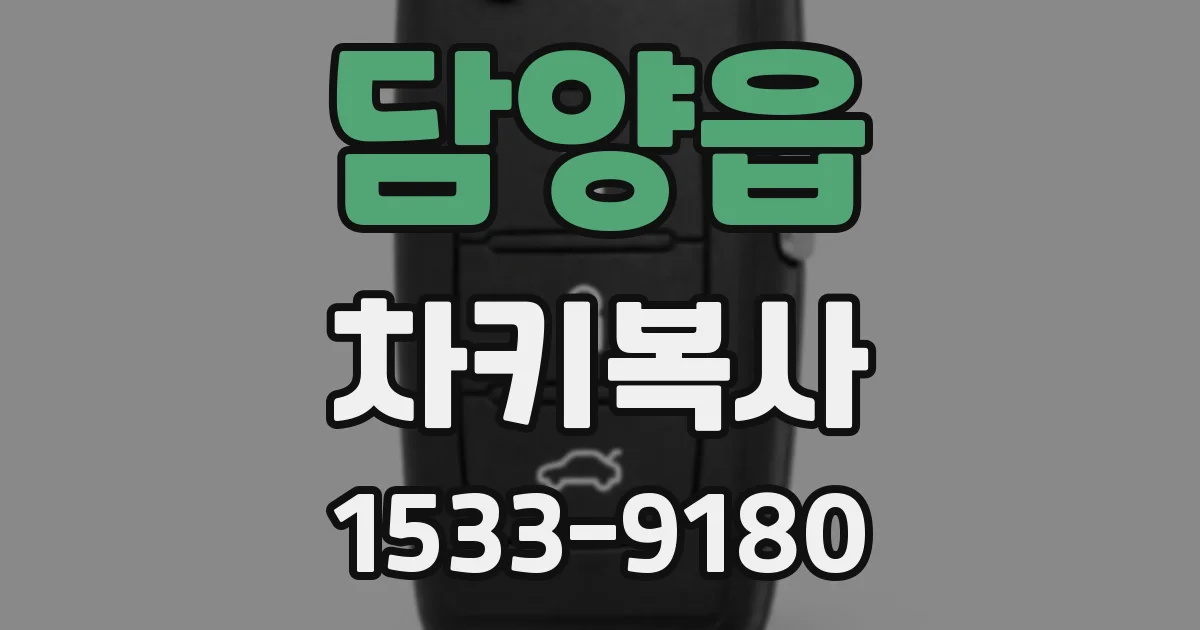 담양읍 차키복사