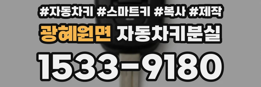 광혜원면 자동차키분실