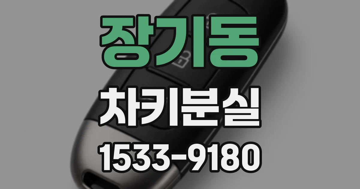 장기동 차키분실