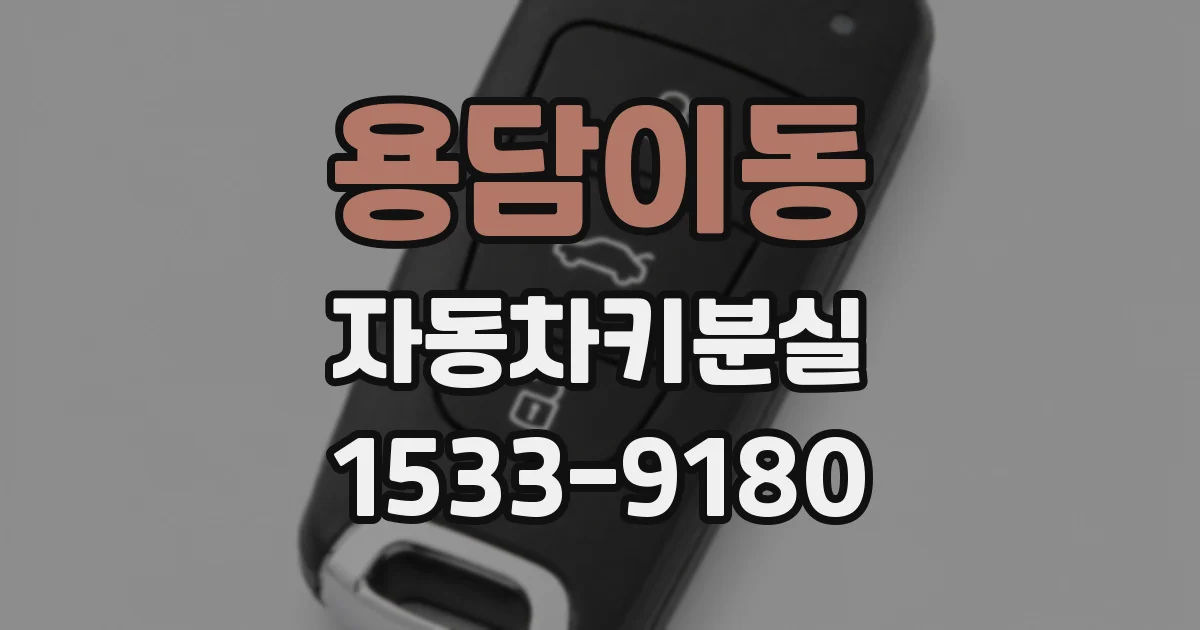 용담이동 자동차키분실