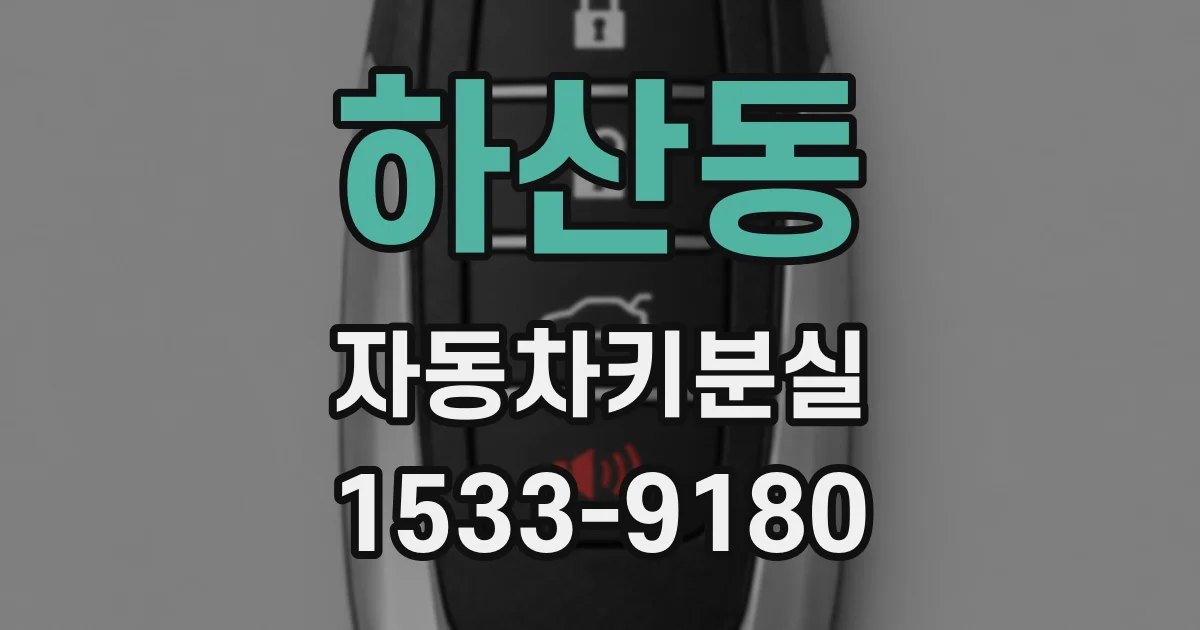 하산동 자동차키분실