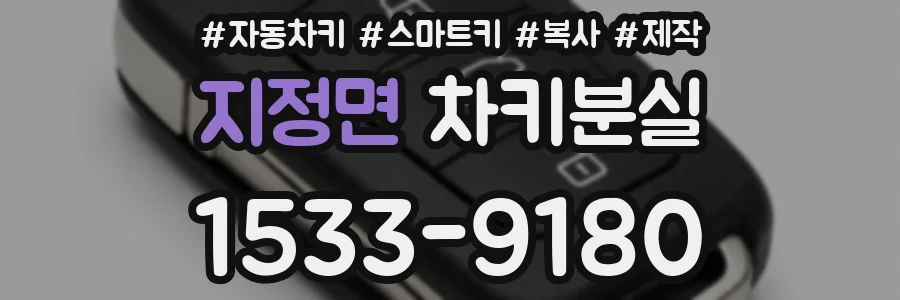 지정면 차키분실