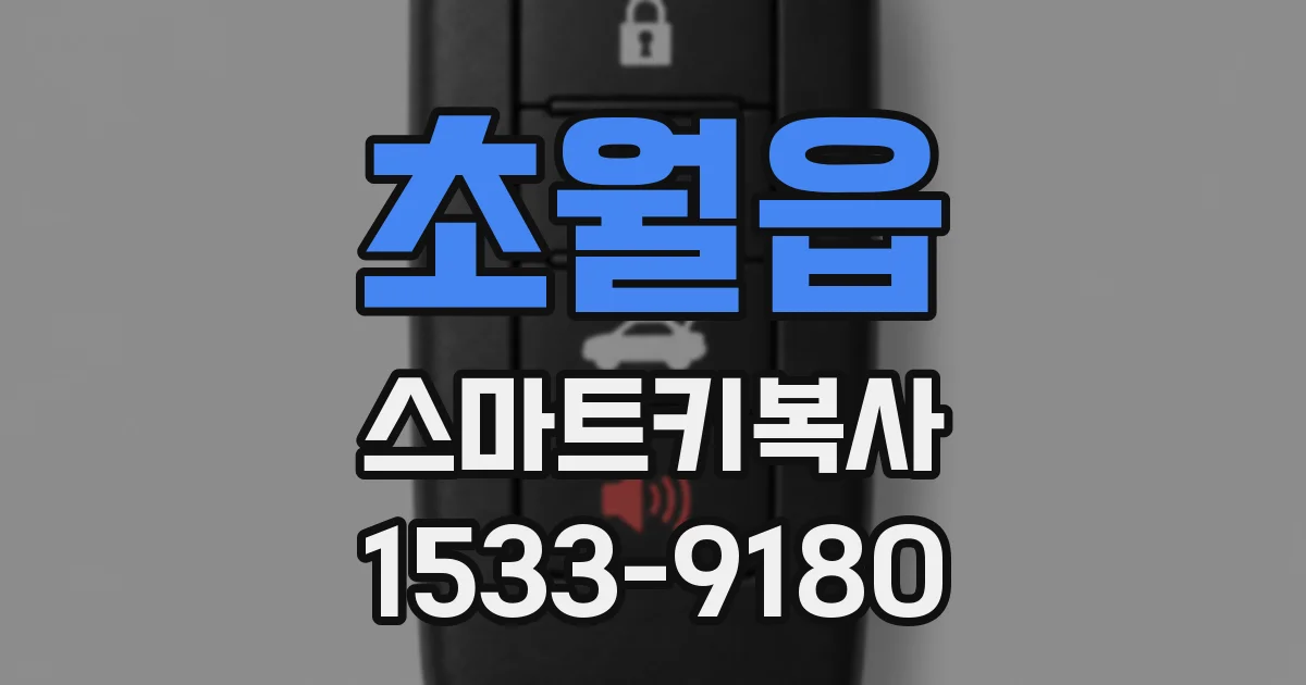 초월읍 스마트키복사