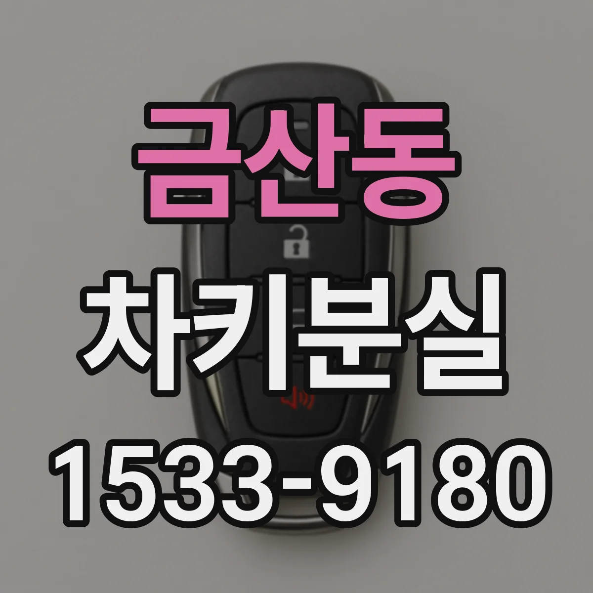 금산동 차키분실
