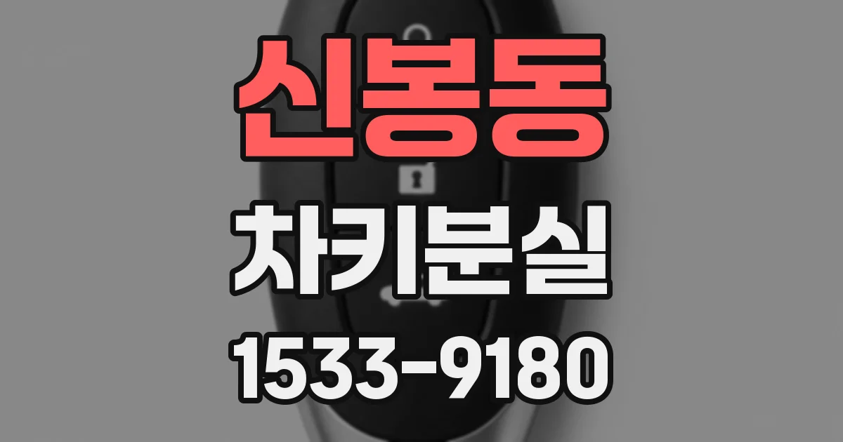 신봉동 차키분실