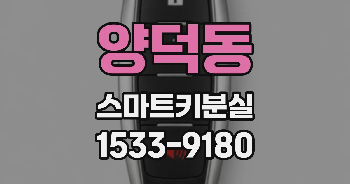 양덕동 스마트키분실