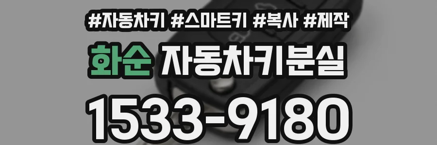 화순 자동차키분실
