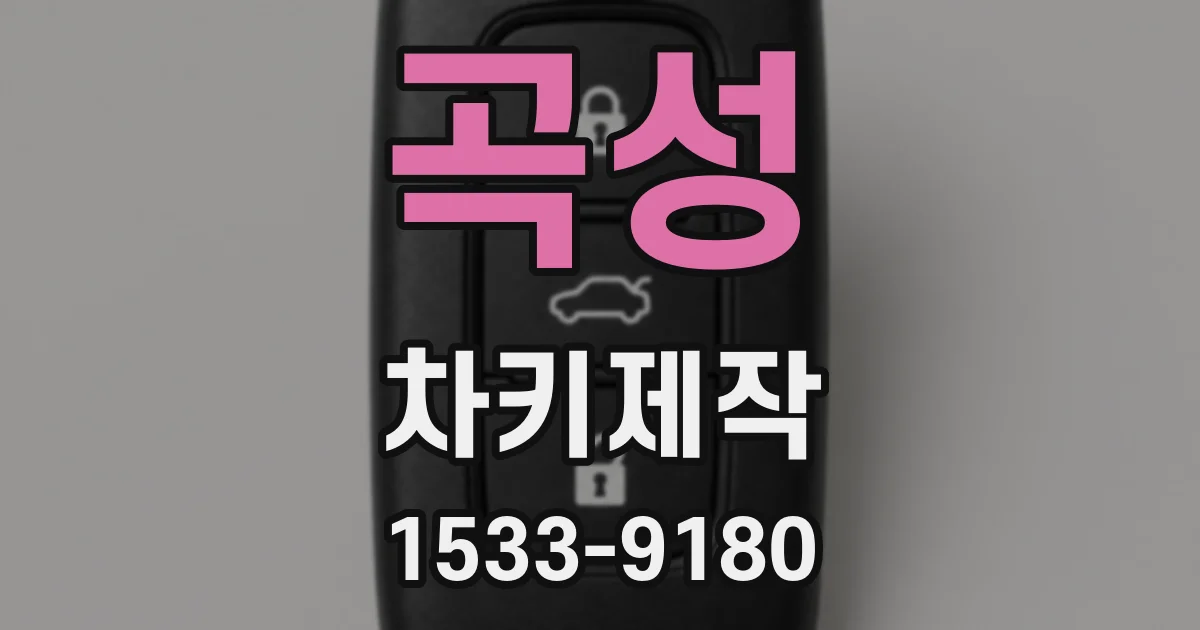 곡성 차키제작