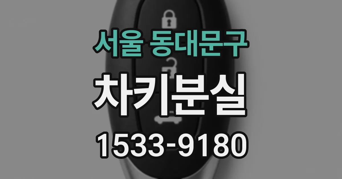 서울 동대문구 차키분실