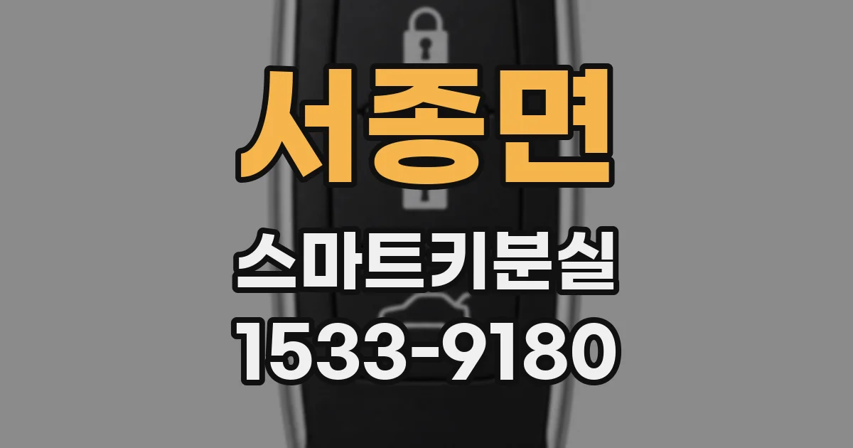 서종면 스마트키분실