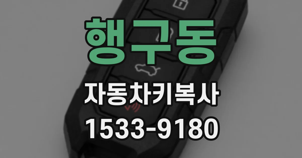 행구동 자동차키복사