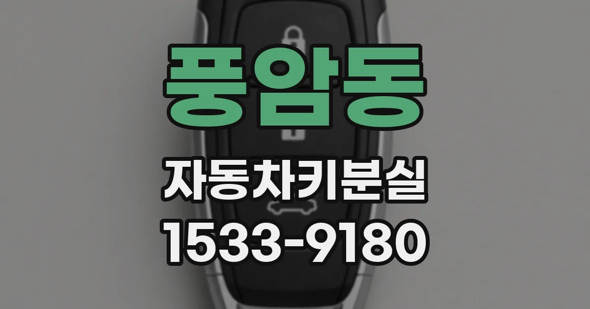 풍암동 자동차키분실