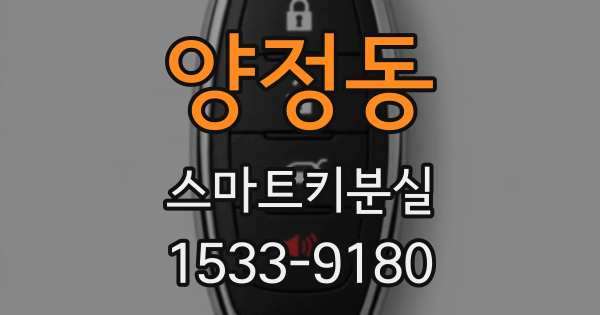 양정동 스마트키분실