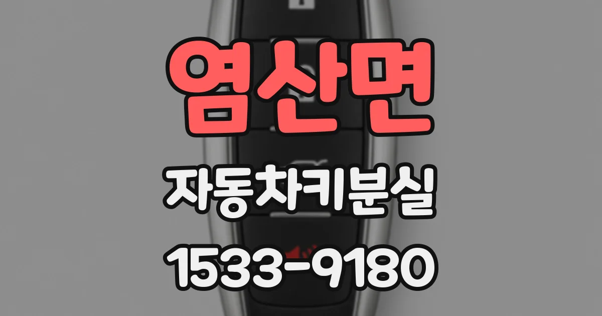 염산면 자동차키분실