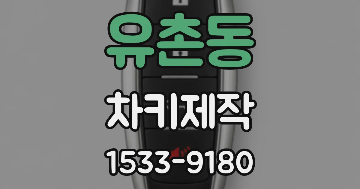 유촌동 차키제작