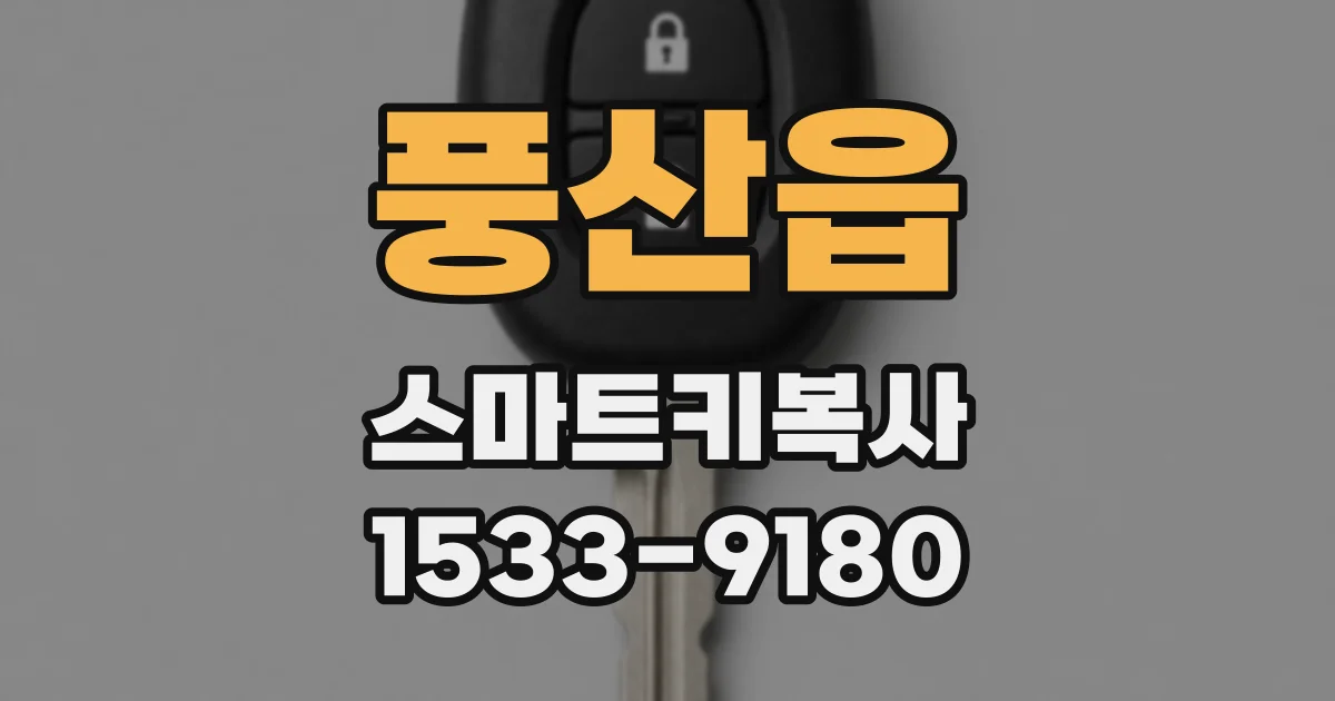 풍산읍 스마트키복사