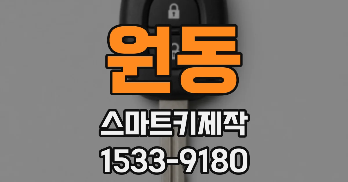 원동 스마트키제작